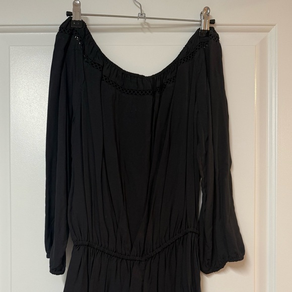 A&F Long Sleeve Black Romper- Size L - Picture 3 of 4